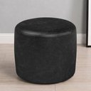 Ver imagem 4 de Puff Redondo 50cm Sala de Estar Living Coliseu W01 Couríssimo Preto - Lyam Decor