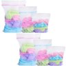 Kit 6 Sacos com Zíper para Lavar Roupas P M G Brancos Peças Íntimas Delicadas Máquina - 1