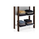 Ver imagem 4 de Closet de Casal AZ1005 Armário c/ 5 Prateleiras Amêndoa/Branco - Tecno Mobili