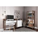 Ver imagem 6 de Closet de Casal AZ1005 Armário c/ 5 Prateleiras Amêndoa/Branco - Tecno Mobili