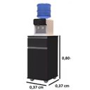 Ver imagem 5 de Mesa Balcão Suporte para Bebedouro Preto