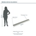 Ver imagem 3 de Prateleira Prime 140 cm Incolar Grigio