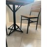 Mesa De Jantar Cozinha 4 Lugares Industrial Tampo Madeira 70x70 - 3