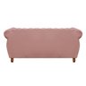 Sofá Chesterfield Realeza 3 Lugares Decoração Retrô - Veludo Rosê - 3