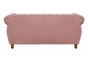 Ver imagem 3 de Sofá Chesterfield Realeza 3 Lugares Decoração Retrô - Veludo Rosê