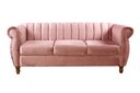 Ver imagem 1 de Sofá Chesterfield Realeza 3 Lugares Decoração Retrô - Veludo Rosê