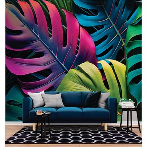 Papel de Parede 3D Painel 2,5M Costela de adão Decorado Jadim Realista Auto Colante Lavável