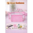Ver imagem 5 de Cercadinho para Bebê Rister Baby com Tela Respirável – Chiqueirinho Seguro, Dobrável e com Tapete