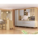 Ver imagem 1 de Cozinha Completa 100% MDF 6 Peças com Espaço para Micro-Ondas e Tampo 340cm Aura Luciane Móveis