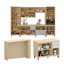Ver mais imagens de Cozinha Completa 100% MDF 6 Peças com Espaço para Micro-Ondas e Tampo 340cm Aura Luciane Móveis