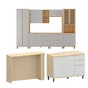 Ver imagem 7 de Cozinha Completa 100% MDF 6 Peças com Espaço para Micro-Ondas e Tampo 340cm Aura Luciane Móveis
