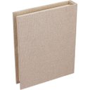Ver imagem 6 de Jogo 2 Peças Caixa Livro Decorativa de Linho Bege 5.0x25.0x30.0cm Organizadora