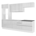 Ver mais imagens de Cozinha Completa Mdf Madesa Acordes Frentes Branco Brilho