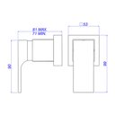 Ver imagem 3 de Acabamento Para Registro De Pressão Deca Unic 4916.Gf90.Pq.Mt 1/2" E 3/4" Dark Antracite