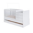 Ver imagem 3 de Berço Cama Multifuncional com Cama Auxiliar 3 Gavetas
