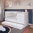 Ver imagem 2 de Berço Cama Multifuncional com Cama Auxiliar 3 Gavetas