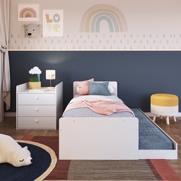 Berço Cama Multifuncional com Cama Auxiliar 3 Gavetas  - 12