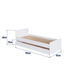 Berço Cama Multifuncional com Cama Auxiliar 3 Gavetas  - 6