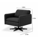 Ver imagem 3 de Poltrona Haut Giratória 360° Decorativa Luxo Confortável Premium Livintus Leather