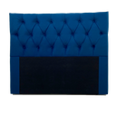 Ver imagem 3 de Cabeceira Capitonê Casal Cor Azul Marinho 140x117cm com Fixação no Box da Cama