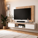 Ver imagem 1 de Painel com Rack Funcional para TV Cava Suspenso 155cm