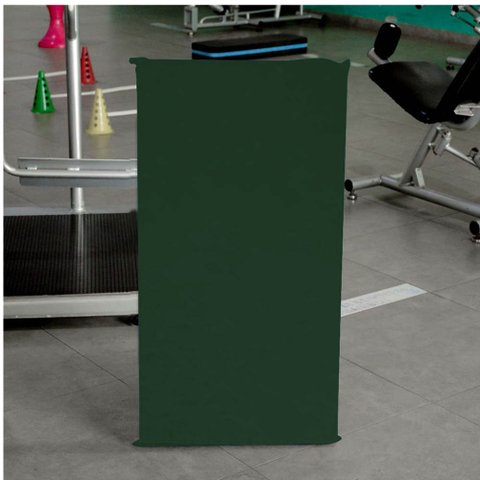 Kit 9 Colchonete Ginastica Academia Creche Yoga Fitness 95X59X3 Courino Verde Musgo - D A DECOR