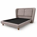 Ver mais imagens de Cama Japonesa com Cabeceira Queen Blind Haru Veludo Nobre Avelã - Sallar Home