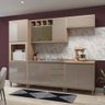 Cozinha Completa Modulada 5 Peças com Torre Microondas Armário e Balcão Mel Luciane Móveis - 1