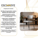 Ver imagem 6 de Cadeira de Jantar Sienna Aço Carbono Pintura Epóxi Design Industrial Luxo Sala Estar Gourmet:linho C