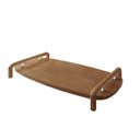 Ver imagem 2 de Bandeja Decorativa Barcelona em Madeira e Detalhe Prata:Cinamomo