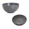 Jogo 10 Tigelas Cumbuca Bowl de Melamina 700ml Cinza Funda - 1