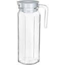 Ver imagem 1 de Jarra Suco Água Home&co Tampa Branca Vidro 1l 24x8x8cm Transparente
