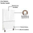Ver imagem 4 de Cabeceira Solteiro 100 Cm com Frame Belgica Suede Branco Artte