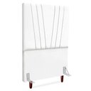 Ver imagem 1 de Cabeceira Solteiro 100 Cm com Frame Belgica Suede Branco Artte