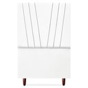 Ver imagem 5 de Cabeceira Solteiro 100 Cm com Frame Belgica Suede Branco Artte