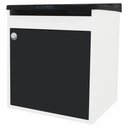 Ver imagem 2 de Tanque de Lavanderia 22 Lts + Gabinete Mdf Suspenso + Sifão Cor:preto