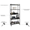 Estante para Livros Industrial 187cmx80cm 5 Prateleiras Kuadra - 5