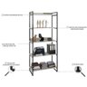 Estante para Livros Industrial 187cmx80cm 5 Prateleiras Kuadra - 5