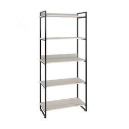 Estante de Livros Industrial Aço 80CMX187CM 5 Prateleiras Kuadra Branco/Snow - 2 Estante de Livros Industrial Aço 80CMX187CM 5 Prateleiras Kuadra Branco/Snow - 2