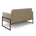 Ver imagem 5 de Sofá Namoradeira Base Industrial Alta Preto Marisa Suede D03 - D’Rossi Marrom Rato