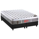 Ver imagem 1 de Cama Box Queen: Colchão Molas Ensacadas Castor Gold Light Stress Plush + Base Gray(158x198)