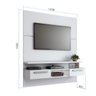 Painel para TV até 55 Polegadas 2 Gavetas Talismã Valdemóveis - 5