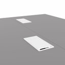Ver imagem 7 de Plataforma de Trabalho para 2 Pessoas com Caixa de Tomadas 120cm Industrial Executive Cinza Sagrado e Branco
