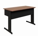 Ver imagem 5 de Mesa Escrivaninha Pés Metal 120cm x 60cm com Gaveteiro Suspenso 2 Gavetas F5 Office Cor:Nogal com
