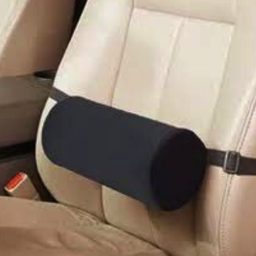 Apoio Lombar Formato Rolo com Elástico de Fixação Preto - 1