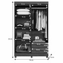 Ver imagem 5 de Guarda Roupa Leblon 4 Portas 2 Gavetas 5 Prateleiras Cinamomo Off