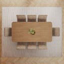 Ver imagem 5 de Conjunto para Sala de Jantar com 8 Cadeiras Olivia Marrom/Nature/Caramelo/Creme
