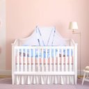 Ver imagem 2 de Berco Mosquiteiro Cama Bebe Colchonete Tenda Portatil Travesseiro Cercadinho Dobravel Colchao