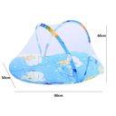 Ver imagem 7 de Berco Mosquiteiro Cama Bebe Colchonete Tenda Portatil Travesseiro Cercadinho Dobravel Colchao