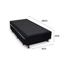 Ver imagem 3 de Cama Box Bicama Auxiliar Solteiro Suede Espuma 8cm 40x88x188 Preto